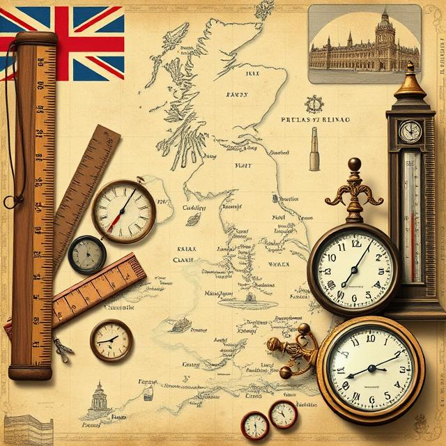 History and charts of the imperial unit measurement system