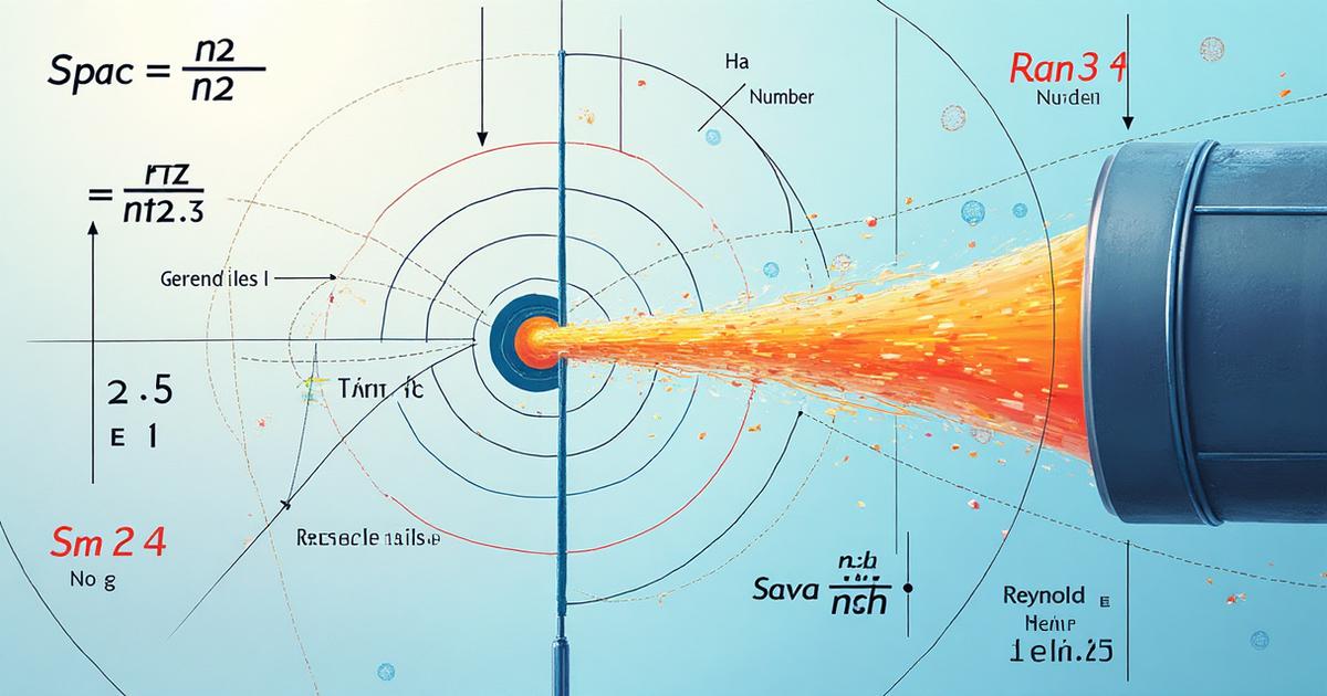 Abstract scientific visualization of physical fluid dynamics and dimensionless numbers